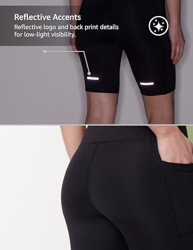 Image of Symbol Premium Women's Snug Fit Super Stretch Tights Shorts |Moisture-Wicking |Above Knee Length | Cycling Shorts | Under Skirt Shorts | Gym | Yoga Shorties | Shapewear (Available in Plus Sizes)