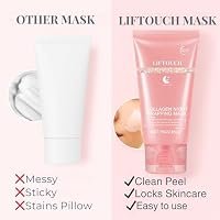 Liftouch Korean Collagen Night Wrapping Mask - Overnight Peel Off Facial Mask for Face - Hydrating Sleeping Mask Skincare - Anti-Aging Glass Skin Elasticity Treatment - Women — image 7