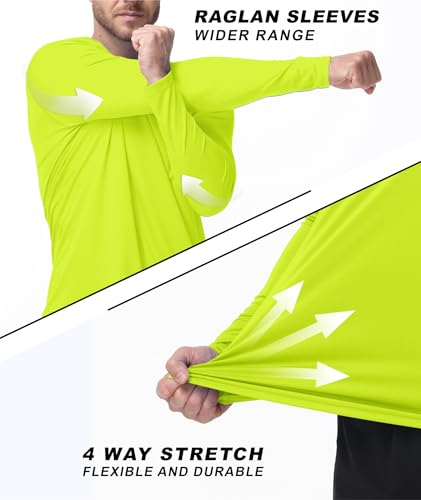 ZITY Mens UPF 50+ Sun Protection Shirts Long Sleeve Lightweight Rash Guard - image 5