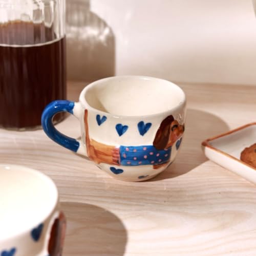 Image of Craftribal Ceramic Cozy Pup Mug - 200 Ml Coffee Mug | Cute Gifts for Girls, Boys, Kids, Friends | Perfect for Tea, Milk, Hot Chocolate & Beverages | Birthday, & Anniversary Gifting Pack of 1