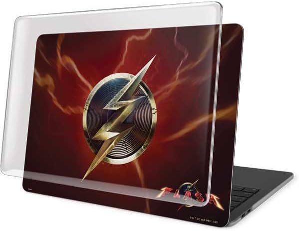 Skinit Case + Skin Compatible with MacBook Pro 16in (2019-20) - Officially Licensed Warner Bros The Flash Movie: Logo Poster Design