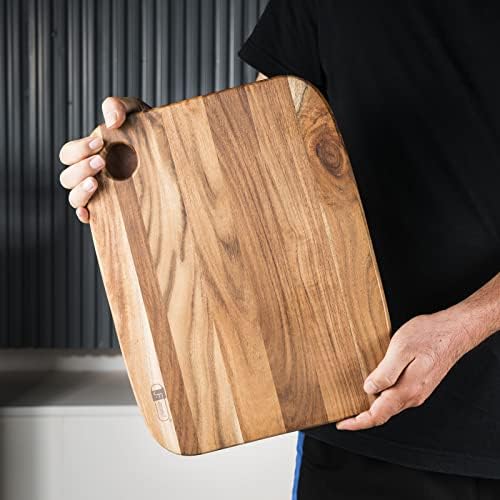 JF JAMES.F Chopping Board3 Sizes-Acacia Wooden Cutting Boards for Meat, Cheese, Vegetables and Fruit