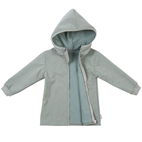 Lilakind Anorak - Chaqueta infantil con capucha (tejido Softshell, talla 86/92-146/152), color rosa verde menta 122-128 cm Cover
