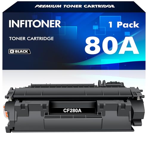 Cartouche CF280A 80A toner noir anti-traces pour LaserJet M401a