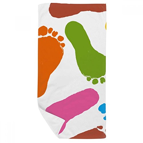 Serviette de bain douce contre les irritations avec motif empreinte moderne