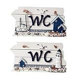 Cuenta con la palabra "WC", explicado en artículos náuticos velero, concha, , y la o la torre;