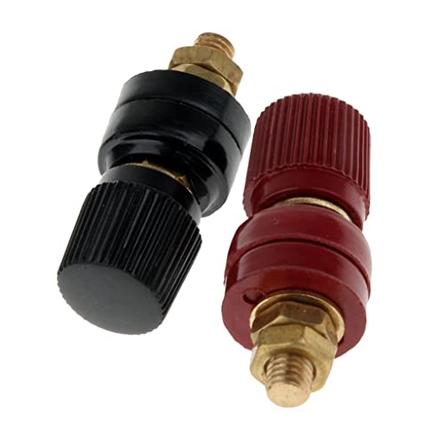 Image of Bageshwar Balaji 2Pcs 200A Binding Post M6 Copper Screw Thread Electrical Insulation Wiring Terminal Bolt Fastener Electrical Accessories