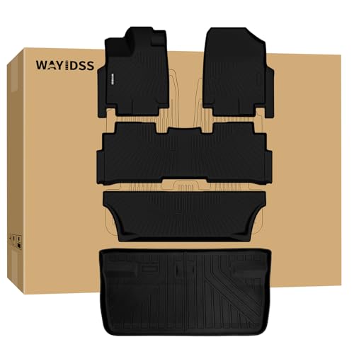 Tapis de sol Honda Odyssey pour stopper la boue avec tapis de coffre 3 rangées