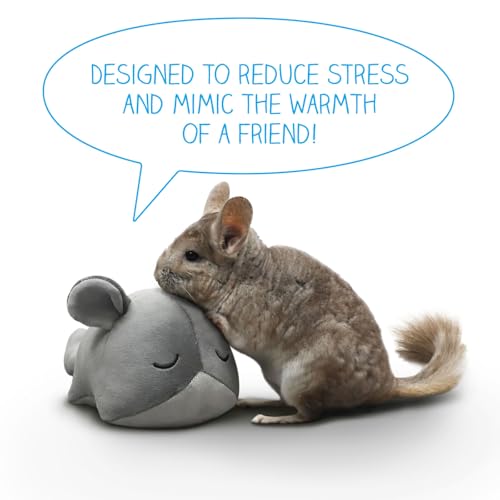 Image of Paw Inspired Chinchilla Cuddler Plush Accessory Toy for Pets, 9 Inch, Gray | Bonding for Chinchillas, Guinea Pigs, Hamsters, Rats, Ferrets, Hedgehogs, Sugar Gliders, Small Animals