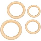 Suave y cómodo -- el anillo redondo de madera está hecho de un anillo de madera natural sin nudos grandes ni puntos ásperos, tiene una apariencia suave y le brinda un toque cómodo.