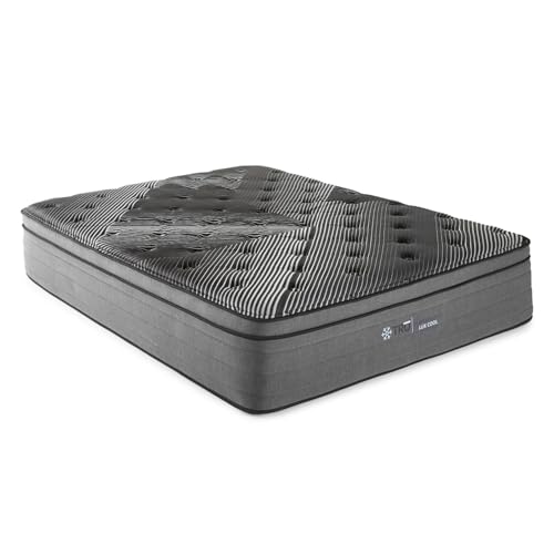 Black King Size Pure Ice Eurotop Mattress 15