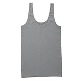 ELLEN TRACY Womens Reversible V-Neck/Scoop Neck Seamless Stretch Camisole (Medium, Grey)
