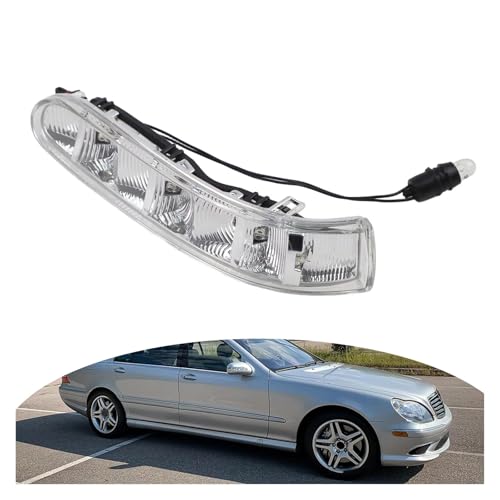 Luz intermitente Benz W220 W215 con acabado premium transparente 5