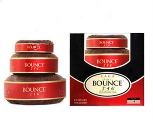 by Shake N Go SAGA GOLD BOUNCE 2" 4" 6" (1B Off Black) - Shake N Go Saga 100% Human Remy Hair Weave by Shake N Go