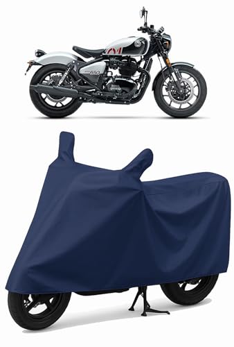 Image of CoverRide Heavy Duty Waterproof Scooty & Bike Cover for Royal Enfeild Shotgun 650 - UV Resistant, Dustproof & Rain Protection, All-Weather Outdoor Cover for Bikes & Scooty with Buckle Straps