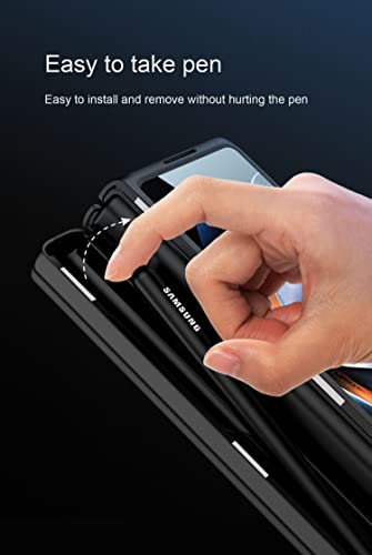 Coque Galaxy Z Fold 4 grise avec protège-écran et porte-stylet - 4