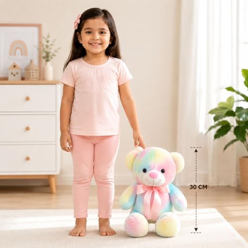 Image of Rainbow Doll 40cm | Ultra Soft Plush Stuffed Toy | Cute Hugging Pillow | Gift for Kids Boys Girls