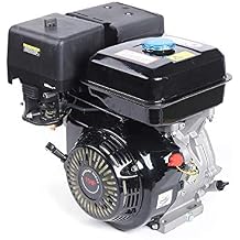 15HP Gas Motor Engine 420CC 4 Stroke OHV Single Cylinder Go Kart Motor Air Cooling Motorcycle 15HP, Black