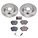 PowerStop Rear Brake Kit For Mercedes-Benz E300 2017-19 | Mercedes-Benz E350 2020-23 - Disc Rotors & Ceramic Brake Pads Replacement, KOE7968