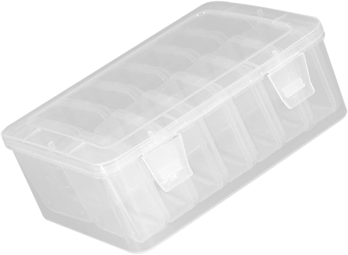 TOPPERFUN Bead Storage Containers of Jewelry Organizer Box Craft Storage Organizer Box for Jewelry Ring Holder