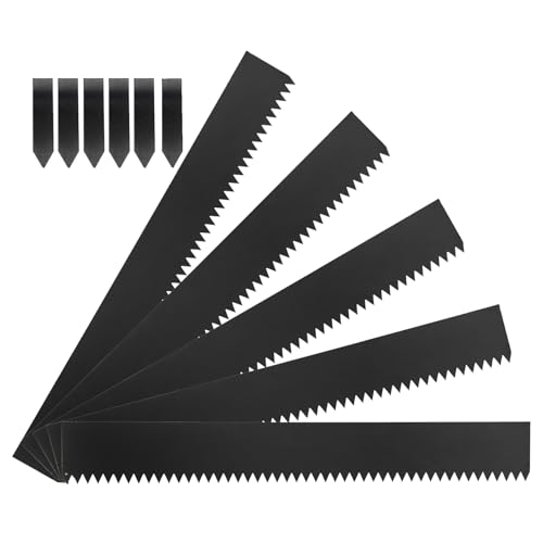 TMEE Landscape Edging Garden Lawn Edging Border 46 inch Strips, 8 inch Depth Hammer in Metal Edging for Landscaping with Clips, Total 19FT, Backyard/Lawn/Garden/Playground, 5 Pack