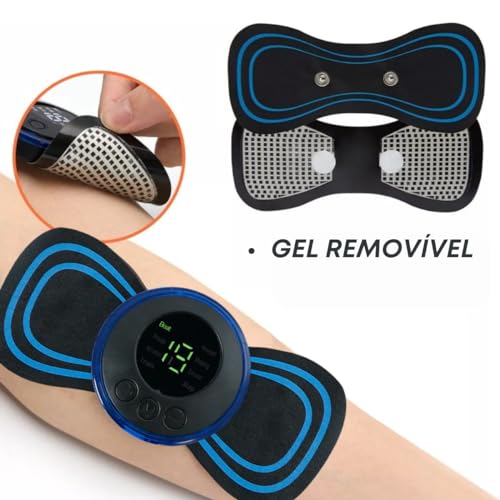 Massageador Elétrico Portátil Recarregável Dor Pescoço Coluna Pernas Corporal