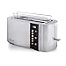 Quest 4 Slice Digital Toaster/Long Slots / 6 Browning Levels/Reheat & Defrost/Crumb Tray & Cord Storage / 1500W (68290)