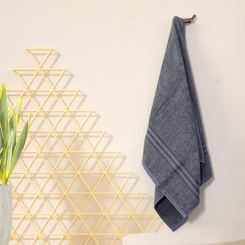 Image of Layers 100% Cotton Gym Towel | 380 GSM Quick Dry & Super Absorbent | Soft, Fade Resistant & Long Lasting | Gym, Yoga, Sports, Travel & Pool | 1 Piece for Men & Women | 50 x 100 cm - Grey