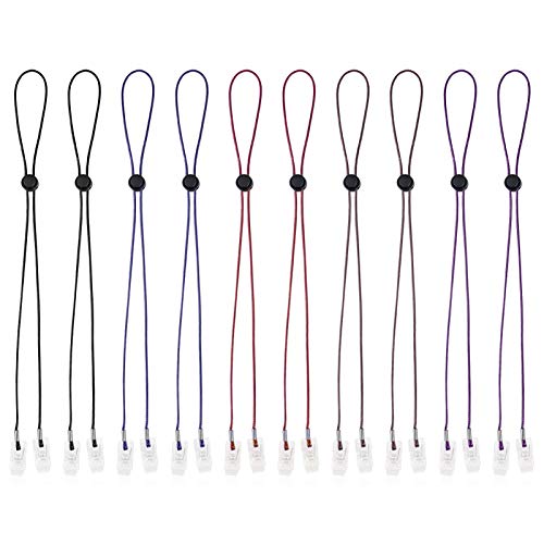 BESTONZON 10 Pinzas Sujetar Baberos Cadenas Servilleta Servilleteros Clip Flexible Bola toalla soporte para ancianos/adulto/beb�