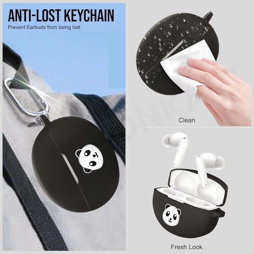 Image of Silicone Case Cover Compatible for OnePlus Buds 4 (Panda)