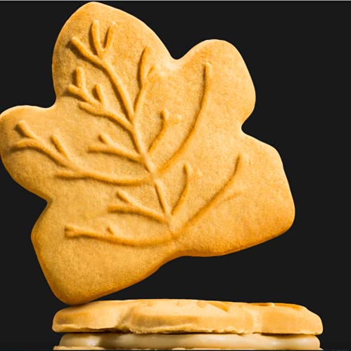 AZPantry Bundle Pack Leclerc Celebration Maple Leaf Creme Cookies 350 gr. (Imported from Canada) ( 2xPK)