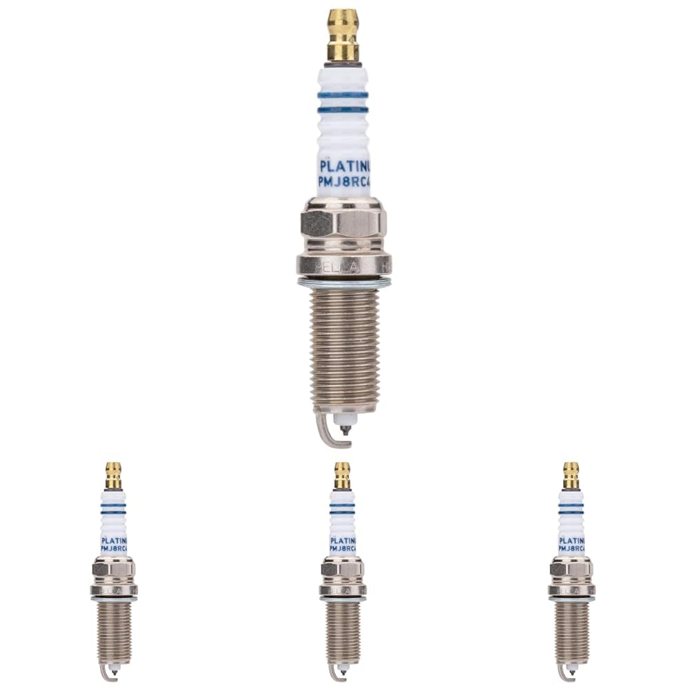 HELLA 8EH 188 705-081 Bujía de encendido - Platinum PMJ8RC4-10 - Ancho llave: 16 - Long. rosca: 26.5mm - Dist. electr.: 1.0mm (Paquete de 4)