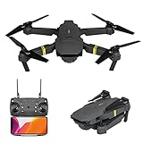 2021 Latest Waterproof Professional Rc Drone With 4k Camera Rotation, FPV Live Video Foldable RC Quadcopter Helicopter Beginners Toys for Kids and Adults (E58-1080p)