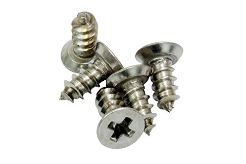 Bolt Dropper #4 x 3/8" Stainless Steel Flat Head Phillips Wood Screw, (100 pc), 18-8 (304) Stainless Steel Sheet Metal Screws - Type A Point, Plain Finish