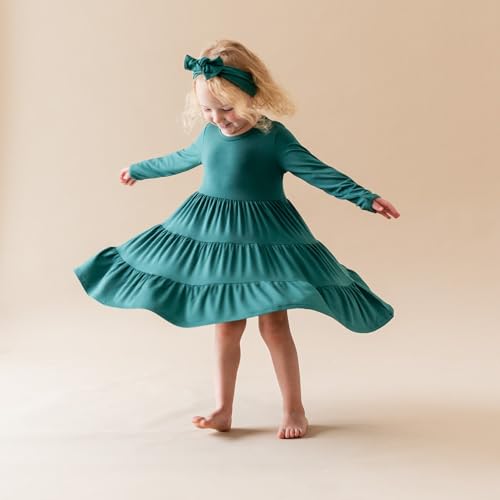 KYTE BABY Rayon Made From Bamboo Bow, (3-6 Months, Emerald)2