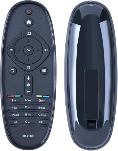 CLVIZCXOM Télécommande de rechange pour téléviseur Philips RC2683203/01 CRP605/01 RM-L1030 LCD LED HD