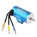 Price comparison product image VGEBY1 RC Brushless Motor, 4 Pole 12 Slot Waterproof Brushless Motor With Heatsink for 1/8 1/10 Scale RC Car 2650KV