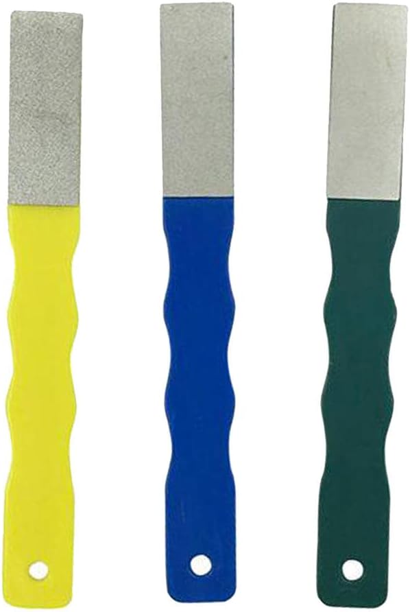 3pcs Professional Diamond Kitchen Sharpener Rod Sharpening 200 400 600#, Built for Daily Use, Perfect for Chefs and Home Cooks