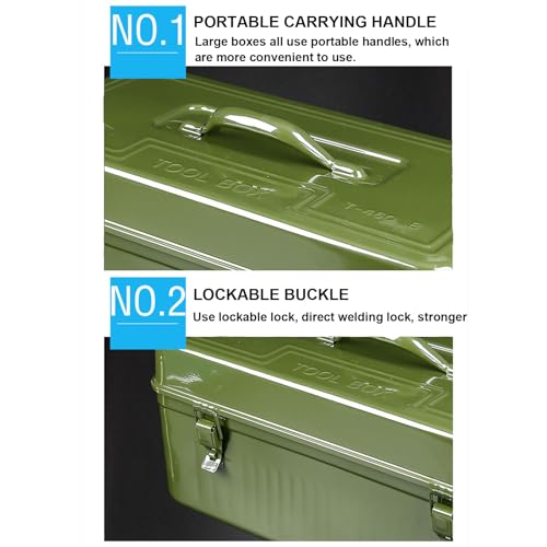 Récipient de rangement pour outils de réparation durable en fer lourd - 5