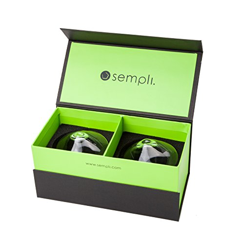 Sempli Cupa-Rocks Clear Whiskey Glasses, Set Of 2 In Gift Box #TOP3