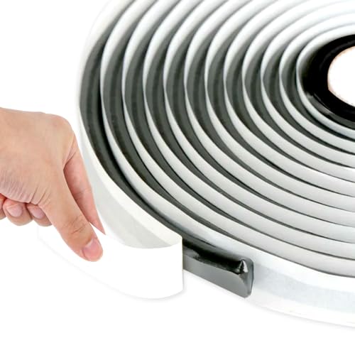 Butylrundschnur Schwarz, 8mm x 5m Butylkautschuk Klebeband, Wasserdichtes dichtungsband, doppelseitiges Butyl Klebeband für Pkw-LKW-Scheinwerferfenster, Windschutzscheiben, Fenster und Türen