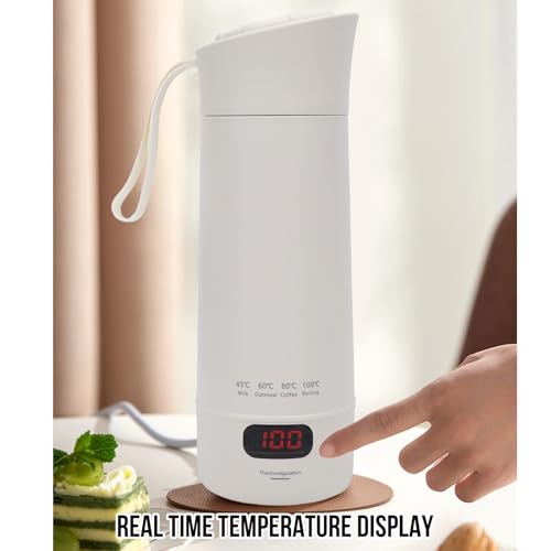 Tetera eléctrica portátil Zunate 400ml con display miniatura 5