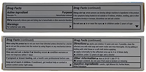 Gericare Dibucaine Hemorroid Ointment 1% | Hemorroidal & Topical Analgesic, 1Oz (2 Pack) #TOP2