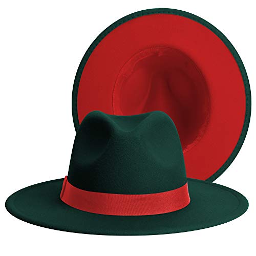 Image of Womens & Mens Fedora Hats, Wide Brim Fedora Hats for Women Men