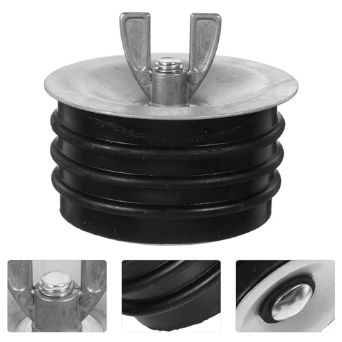 Tapón de prueba de 3 pulgadas con anillo de goma negro para sellado hermético 8