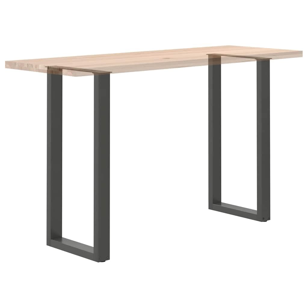 vidaXL Patas para Mesa de Bar en Forma de U (2 Unidades), Antracita, 40 x (100-101) cm, Acero