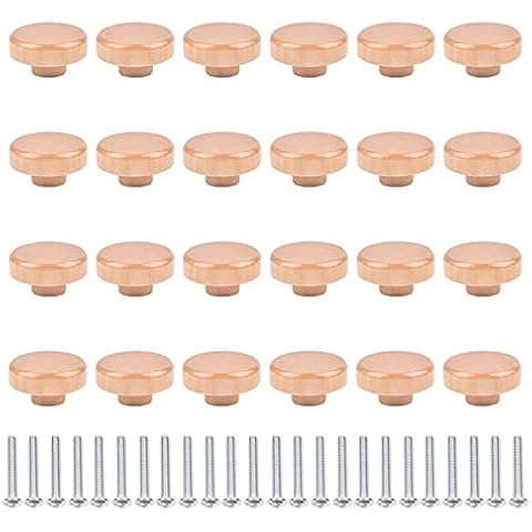 Pack of 24 Round Furniture Knobs Cover