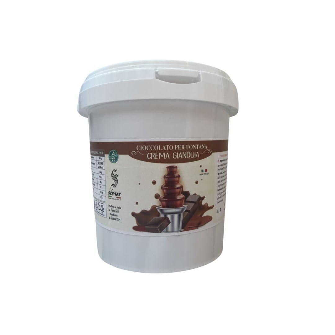 Cioccolato Gianduia - PRONTO USO - per fontane di cioccolato da 2 Kg