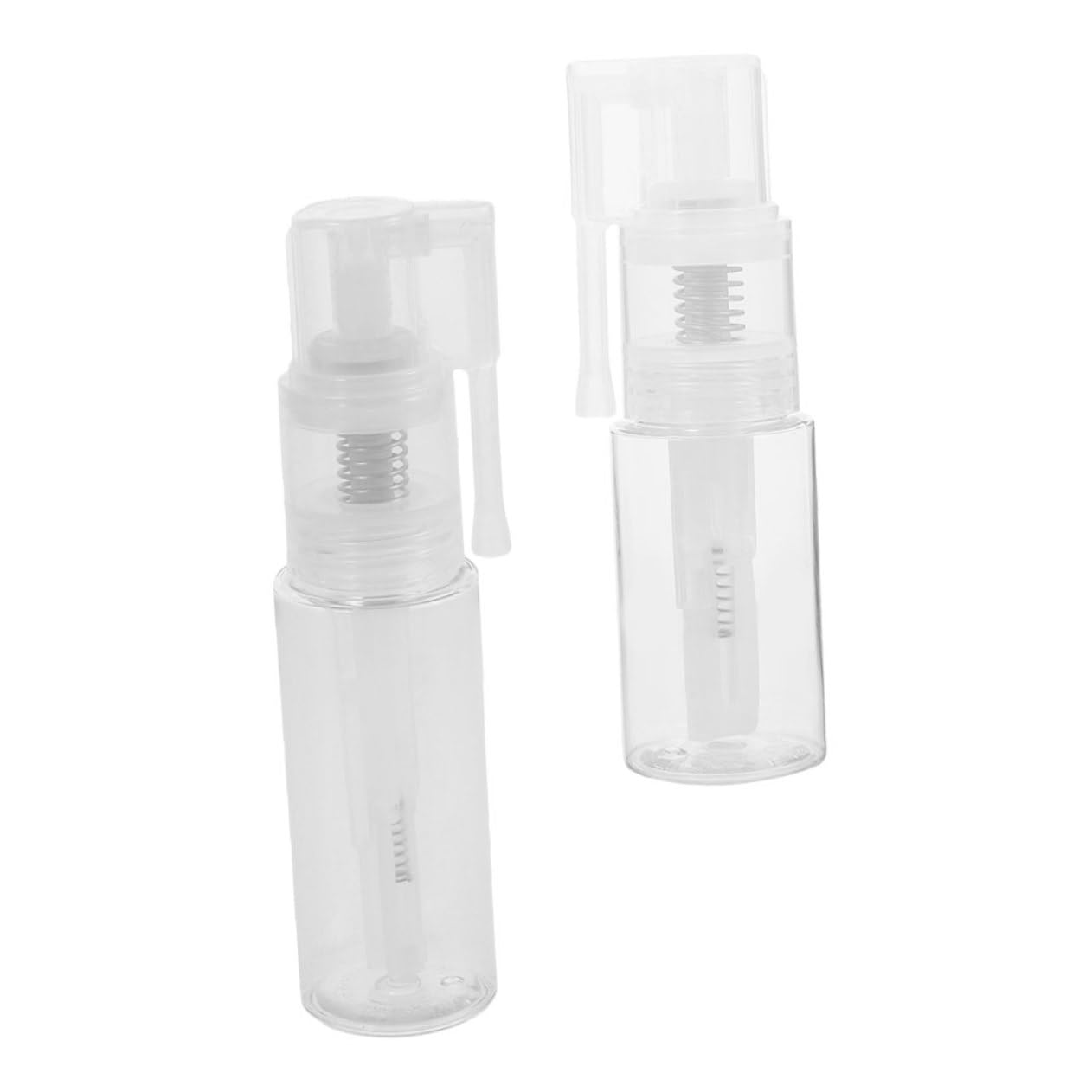Botellas para polvo con efecto niebla fina y pulverización homogénea de purpurina en set duo