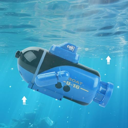 Remote Control Boat - RC Submarine Toy, Lakes & Pools Games | Waterproof Rechargeable RC Submarine Water Toy 16x9.5x7.5cm, Straightening Regatta Boats for Diving - Image 9